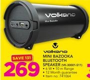 Volkano Mini Bazooka Bluetooth Speaker VK-30001-S11