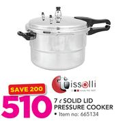 Tissolli 7Ltr Solid Lid Pressure Cooker