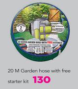 Garden Master 20m Garden Hose With Free Starter Kit