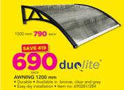 Duolite Awning 1200mm-Each
