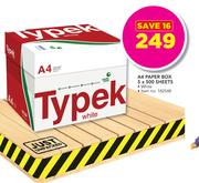 Typek A4 White Paper Box-5x500 Sheets