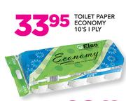 Toilet Paper Economy 1 Ply-10’s Pack