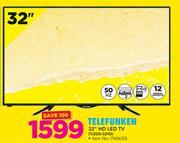 Telefunken 32" HD LED TV TLEDD-32HD