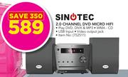 Sinotec 2.0 Channel DVD Micro HiFi