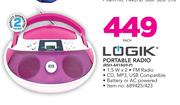 Logik Portable Radio RSH-441869-P-Each