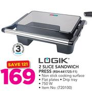 Logik 2 Slice Sandwich Press RSH-441725-11