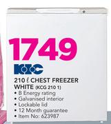 KIC 210Ltr Chest Freezer White KCG 210 1