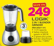 Logik 2 In 1 Blender Grinder RSH-245611-01