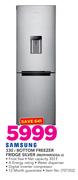 Samsung 330Ltr Bottom Freezer Fridge Silver RB29HWR3DSA U