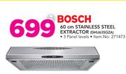 Bosch 60cm Stainless Steel Extractor DHU635GZA