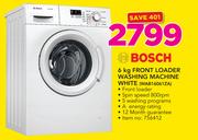 Bosch 6Kg Front Loader Washing Machine White WAB16061ZA