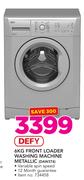 Defy 6Kg Front Loader Washing Machine Metallic DAW374