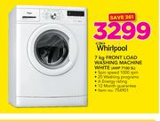 Whirlpool 7Kg Front Load Washing Machine White AWP 7100 SL