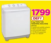 Defy 8Kg Twin Tub Washing Machine DTT166