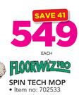 Floor Wizpro Spin Tech Mop-Each