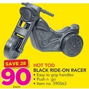 Hot Tod Black Ride On Racer