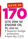 Castrol GTX 20W 50 Engine Oil-5Ltr