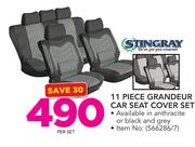 Stingray 11 Piece Grandeur Car Seat Cover Set-Per Set