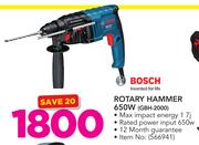 Bosch Rotary Hammer 650W GBH-2000