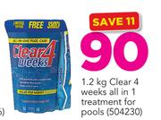 Clear 4 Weeks All In 1 Treatment For Pools-1.2Kg