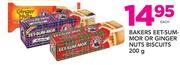 Bakers Eet-Sum-Mor Or Ginger Nuts Biscuits-200g Each