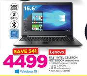 Lenovo 15.6" Intel Celeron Notebook IDEAPAD 110