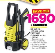 Karcher K2 360 20-120 Bar High Pressure Cleaner K2 360