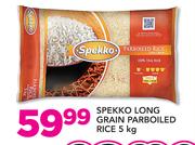 Spekko Long Grain Parboiled Rice-5Kg