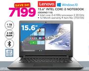 Lenovo 15.6" Intel Core i3 Notebook IDEAPAD 110