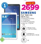 Samsung 9.6" TAB E 3G WI-FI-Each