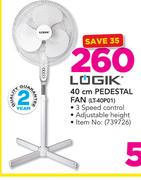 Logik 40cm Pedestal Fan