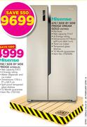 Hisense 670L Side By Side Fridge Dream Gold