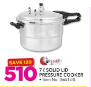 Tissolli 7L Solid Lid pressure Cooker 