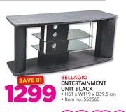 Bellagio Entertainment Unit Black