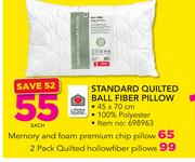 Always Memory And Foam Premium Chip Pillow