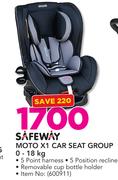 Safeway Moto X1 Car Seat Group 0-18kg