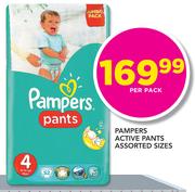 Pampers Active Pants Assorted Sizes-Per Pack