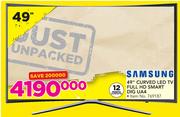 Samsung 49” Curved LED TV Full HD Smart Dig UA4