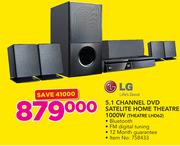 LG 5.1 Channel DVD Satellite Home Theatre 1000W (LHD62)