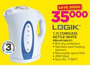 Logik 1.7Ltr Cordless Kettle White RSH-441668-01