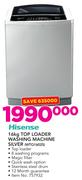 Hisense 16kg Top Loader Washing Machine Silver WTQ1602S