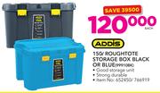 Addis 150Ltr Roughtote Storage Box Black Or Blue-Eah
