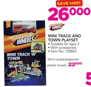 Adventure Wheels Mini Track And Town Playset