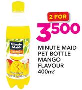 Minute Maid Pet Bottle Mango Flavour-2x400ml
