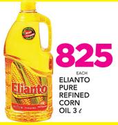 Elianto Pure Refined Corn Oil-3Ltr