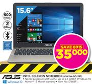 Asus 15.6" Intel Celeron Notebook X541NA-GQ278T