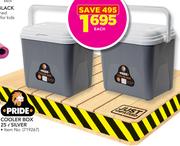 Pride 25Ltr Silver Cooler Box-Each