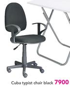 Cuba Typist Chair Black 
