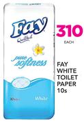Fay White Toilet Paper-10's Pack