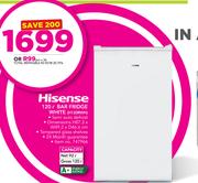 Hisense 120L Bar Fridge White H120RWH